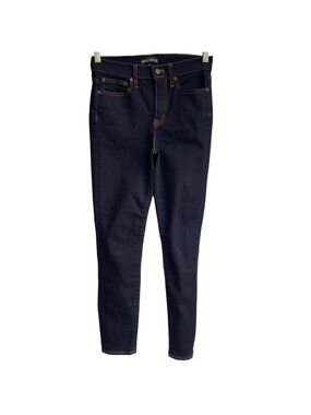 J. Crew Mercantile Women's Skinny Jeans Size 26 Actual 28X29 Dark Wash Stretch